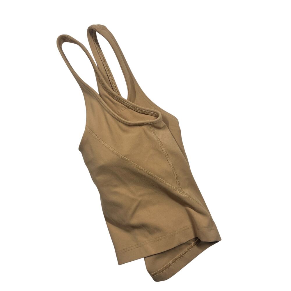 Lululemon‎ Align Tank Top Cafe Au Lait Tan Size 0 Cropped Athleisure Yoga